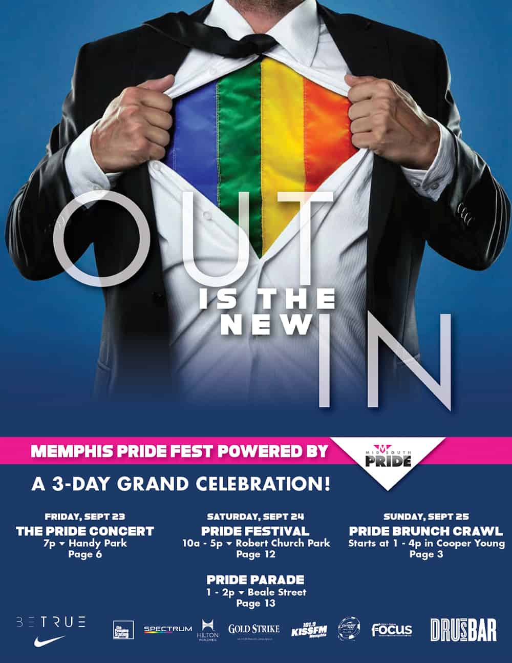 Cover of the Memphis Pride Guide 2016
