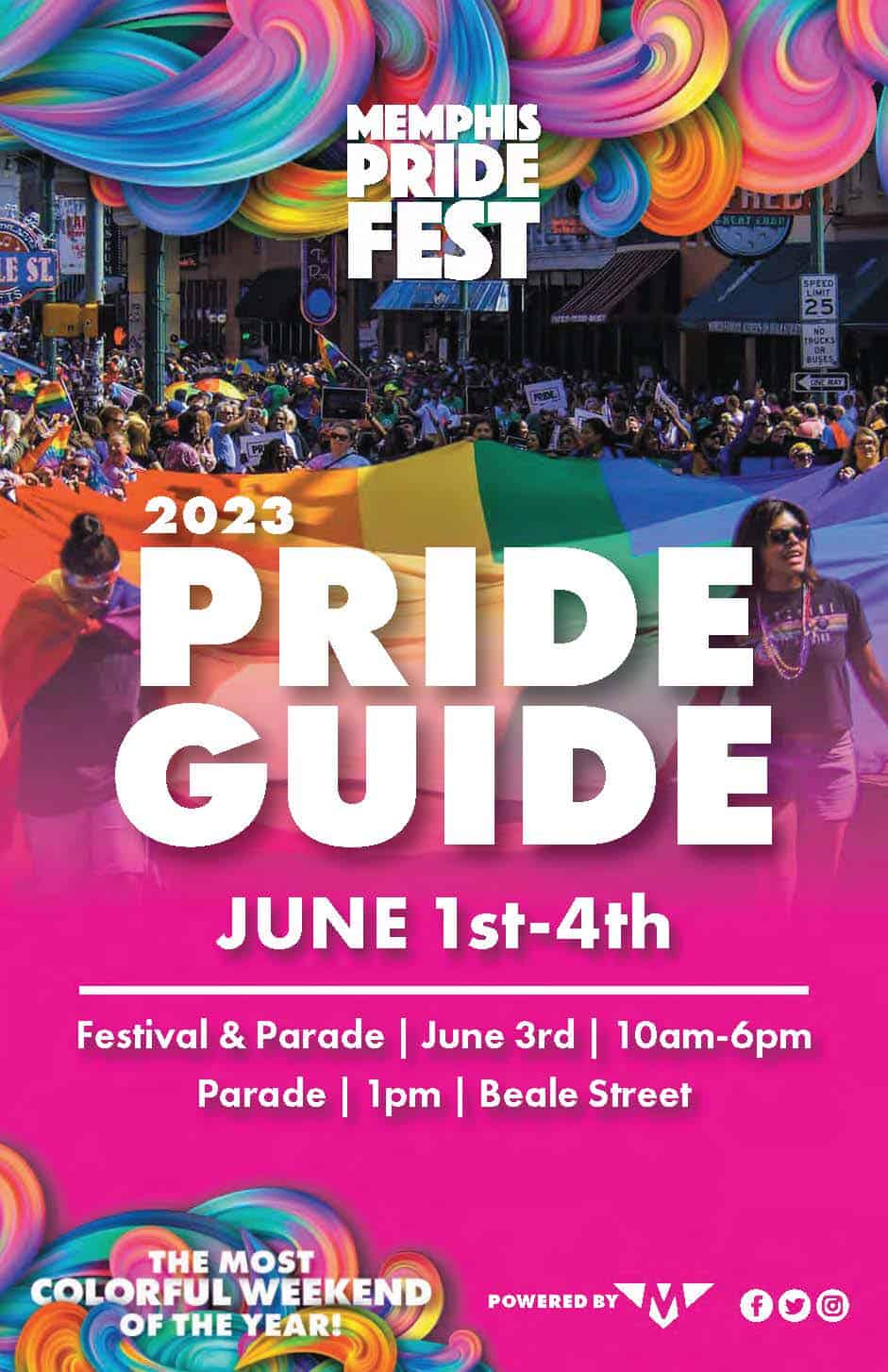 Cover of the Memphis Pride Guide 2023